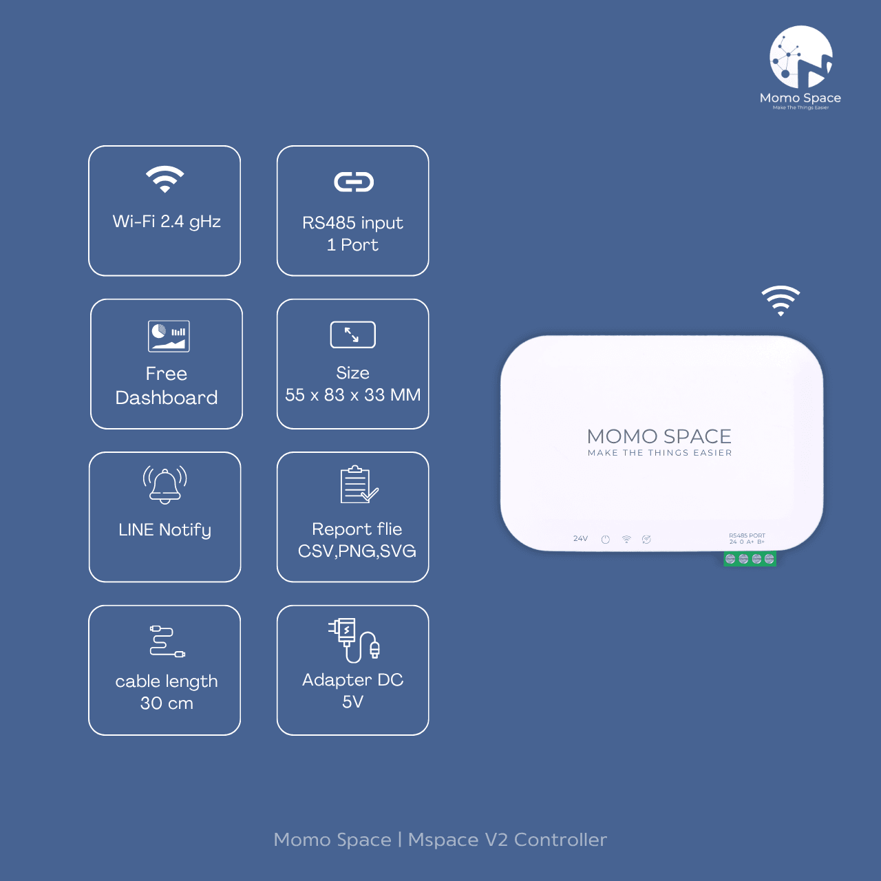Mspace V2 for Digital Meter | อุปกรณ์รับ-ส่งข้อมูลสำหรับดิจิตอลเพาเวอร์มิเตอร์ 3 เฟสออนไลน์ 3